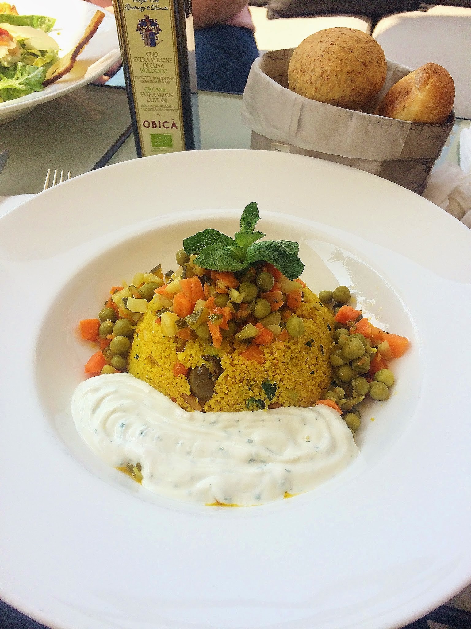 lunch of cous cous salad