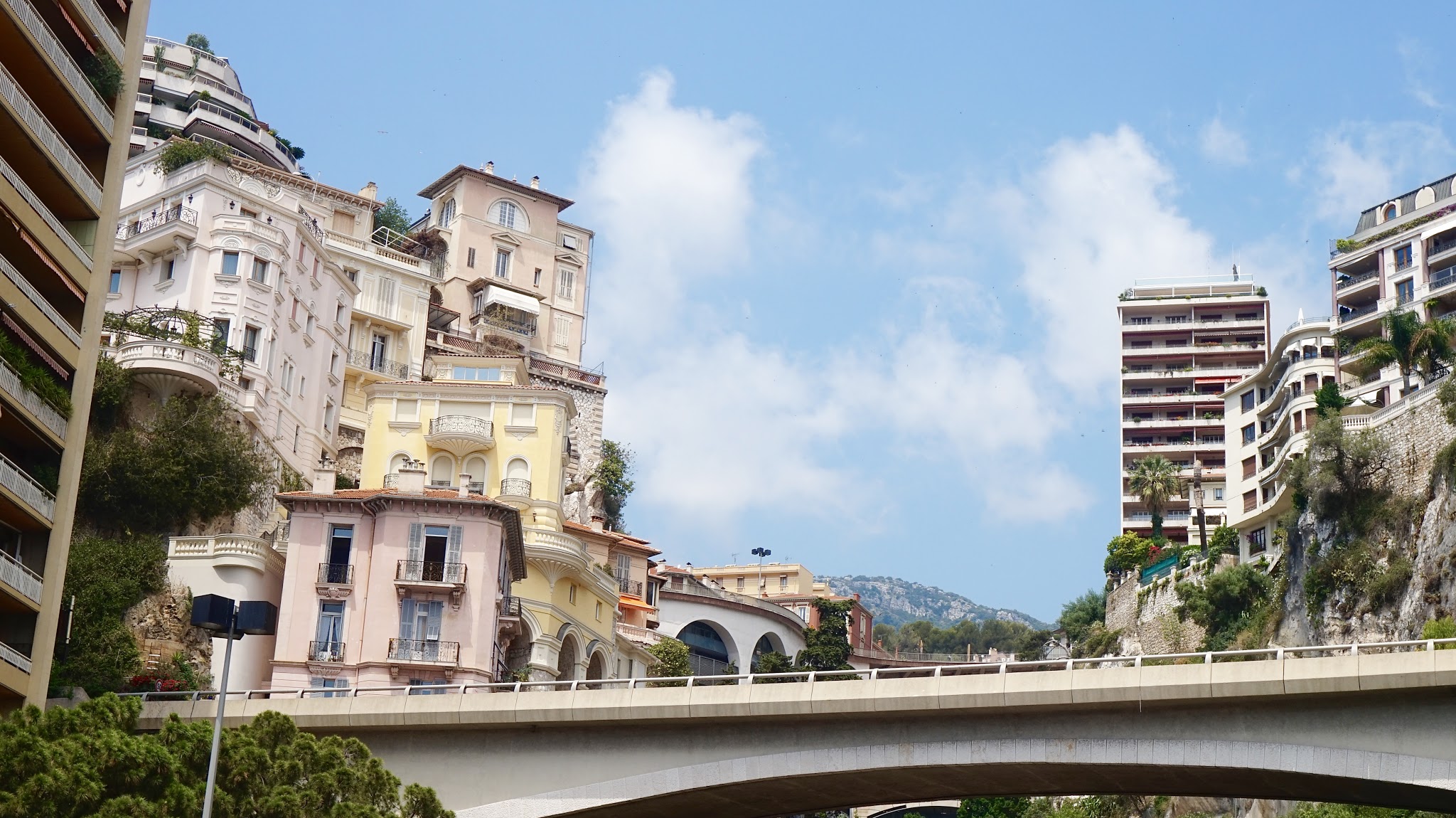 pastel high rise buildings
